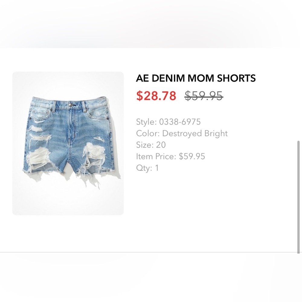 American Eagle Mom Jean Shorts